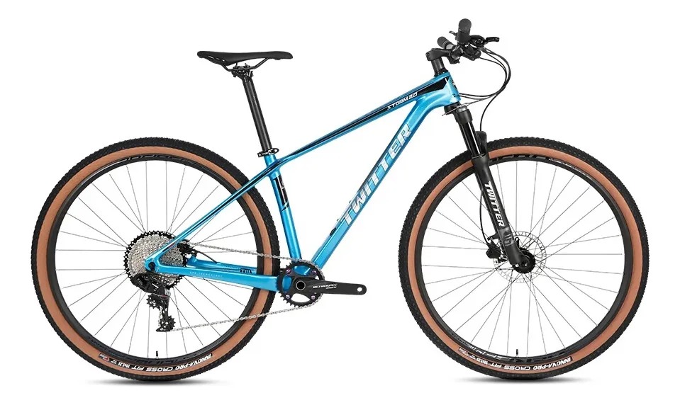 Bicicleta Mtb Twitter Storm2.0 Carbono Sram 11v Top Linda D+